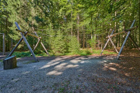 Gemeinde Spiegelau Landkreis Freyung-Grafenau Waldspielplatz (Dirschl Johann) Deutschland FRG
